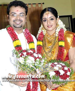 Nishal Kavya madhavan Wedding Photos at Kollur Mookambika Temple