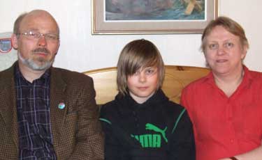 My hosts Matti, Tarja and their son Tomas