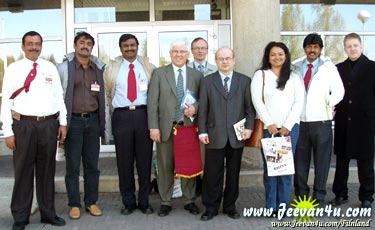 Outside the Kaleva Office after we gave our interview to the paper