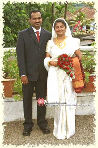 Sebastian and Rose Mary Marriage Photos at St George Church Aruvithara