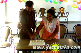 Ginu and Jiffi Birthday celebration photograph